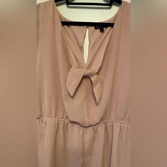 NWT AS U WISH Pink Blush Peephole Tie Romper Women’s Sz XL - Picture 3 of 6
